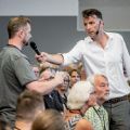 Temadag med Mikael Kamber og en flok begejstreret deltagere, juni 2018.<br>Copyright: APROPOS kommunikation
