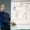 Temadag med Chris MacDonald og en flok begejstreret deltagere, juni 2018.<br>Copyright: APROPOS kommunikation